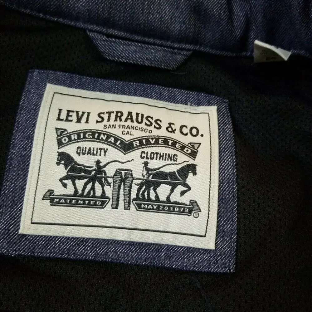 NWT Levis Trucker Jacket Soft Shell Stand Collar Size XLarge - Picture 6 of 9